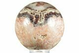 Polished Colorful Wild Fire Opal Sphere - Utah #371139-1
